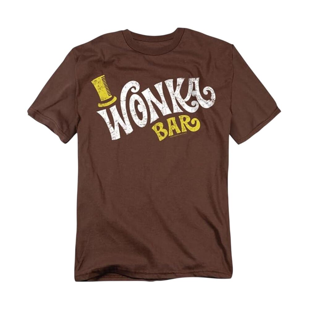 Popfunk Willy Wonka Wonka Bar Graphic Halloween T-Shirt Unisex Large